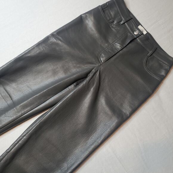 Aritzia Pants - Aritzia Wilfred Women's Size 2 Melina Vegan Faux Leather Pant Gray